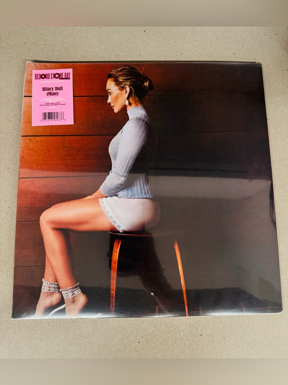 Hilary Duff (Mine) Limited Edition Silver Vinyl Record